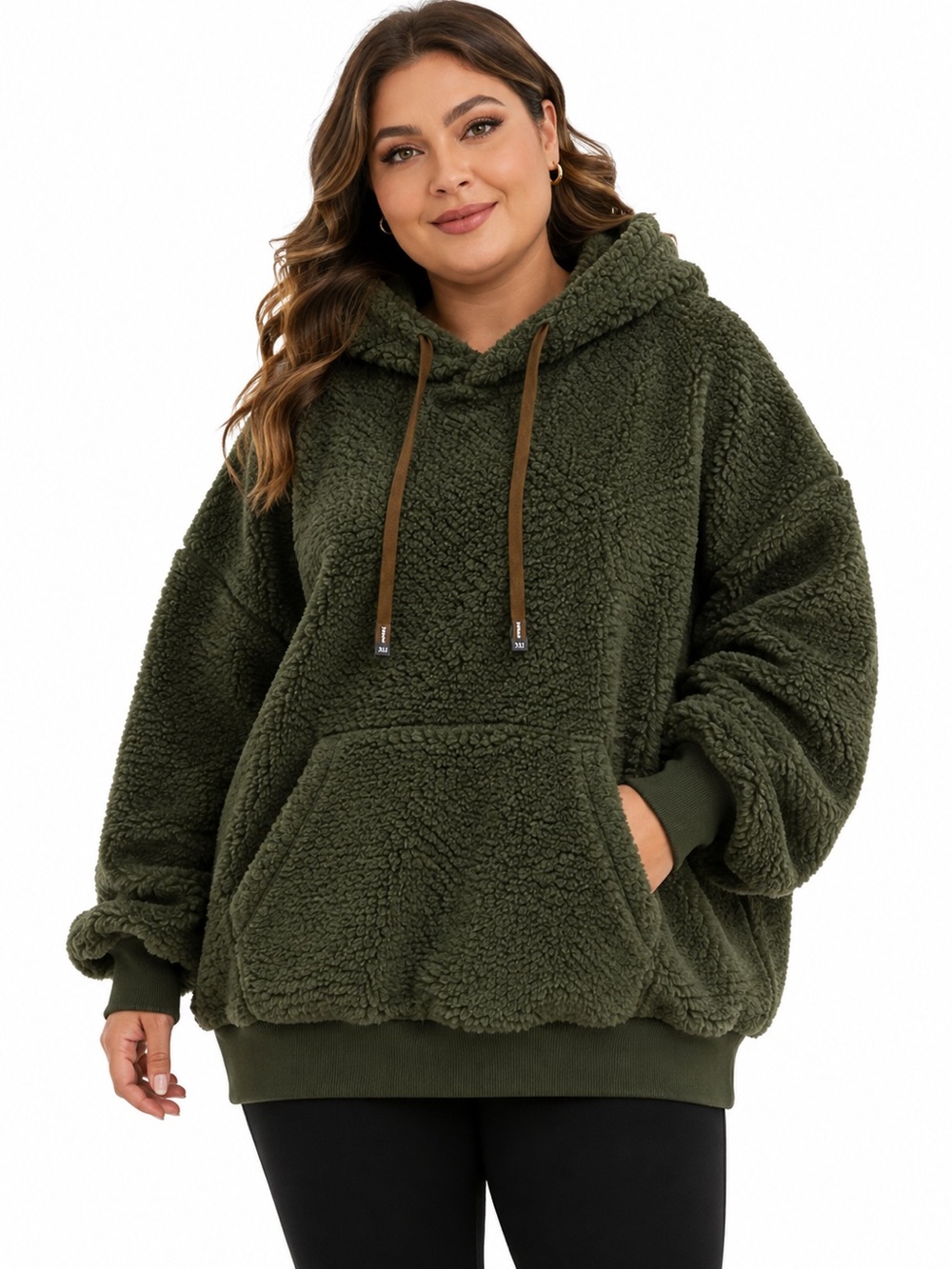 Cozy Olive Hoodie Jacket - Women